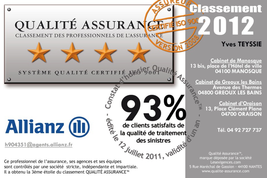 PAJOT TEYSSIE ASSURANCES - MANOSQUE PAJOT TEYSSIE ASSURANCES - MANOSQUE
